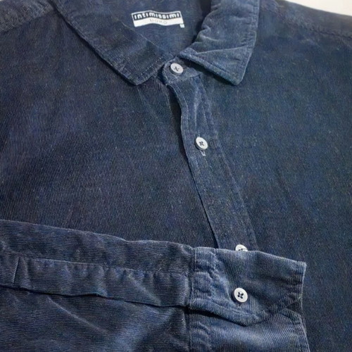 Intimissimi men's corduroy shirt blue new, size Medium