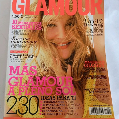 8 Spanish Glamour magazines like new, set issues 21, 22, 24, 25, 29, 30, 32, 36