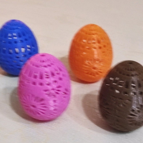 3D Easter decorative eggs new, set of 2 pieces