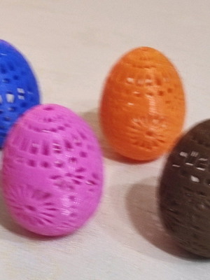 3D Easter decorative eggs new, set of 2 pieces