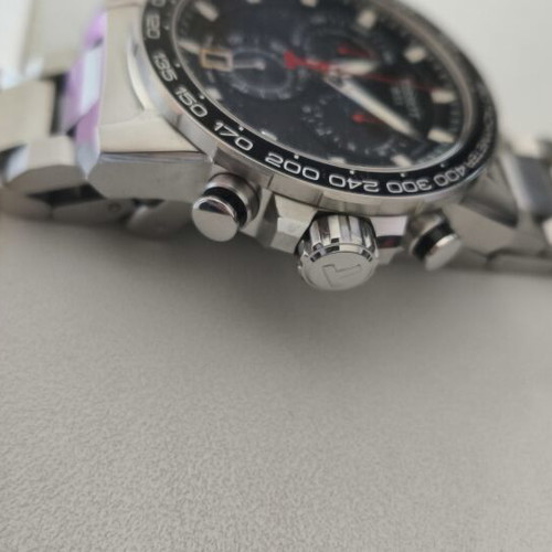 Tissot Supersport Chronograph watch like new, silver, men's