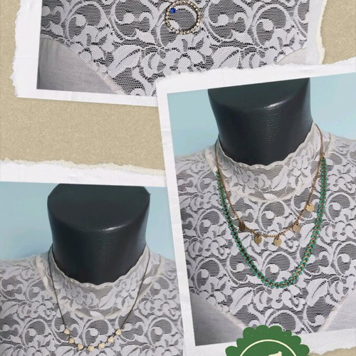 Choker necklaces like new, set of 3 pieces