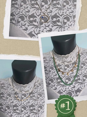 Choker necklaces like new, set of 3 pieces