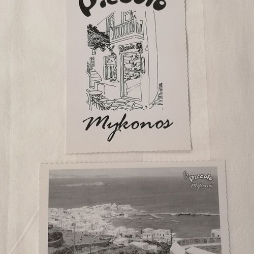 Piccolo Mykonos postcards pack of 2 new