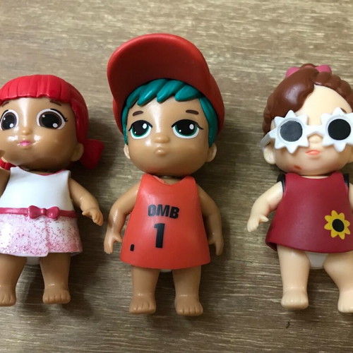 Roomie Boo dolls used, set of 3 pieces