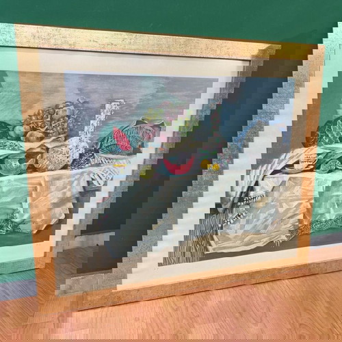 N. Chatzikyriakos Gikas silk screen printing used in frame