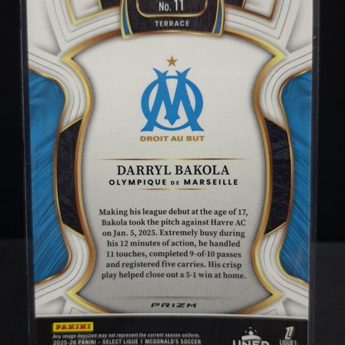 Select Ligue 1 2026 Darryl Bakola RC Wave Marseille card new