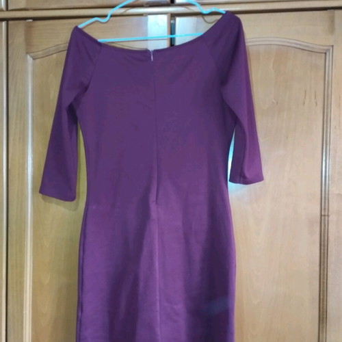 Winter dress used, burgundy Pink Woman size M
