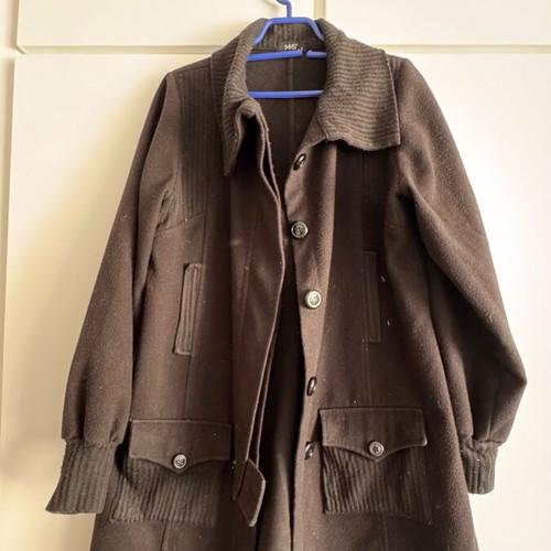 Marks&Spencer jacket used black size 1 knee-length