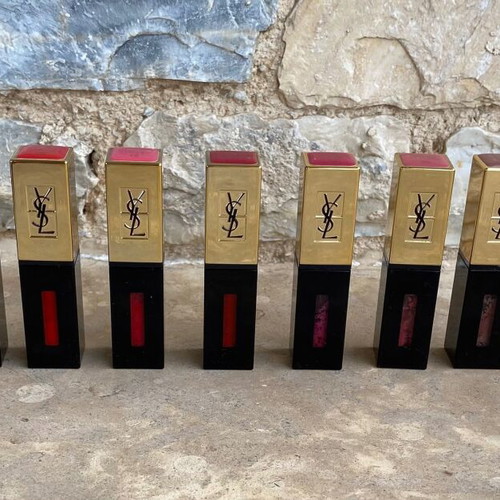 Yves Saint Laurent lip gloss used, pack of 7 pieces
