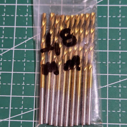 HSS Drill Bits Set 10 Pieces 1.8mm for Precision Work