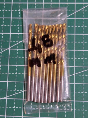 HSS Drill Bits Set 10 Pieces 1.8mm for Precision Work