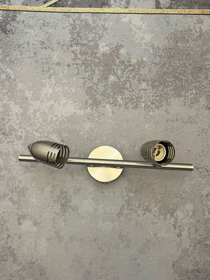 Silver ceiling light like new, 32 cm