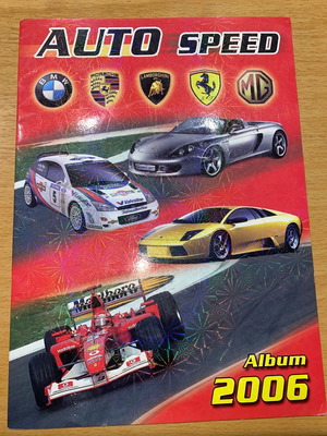 Auto Speed Album 2006 used with 65 stickers