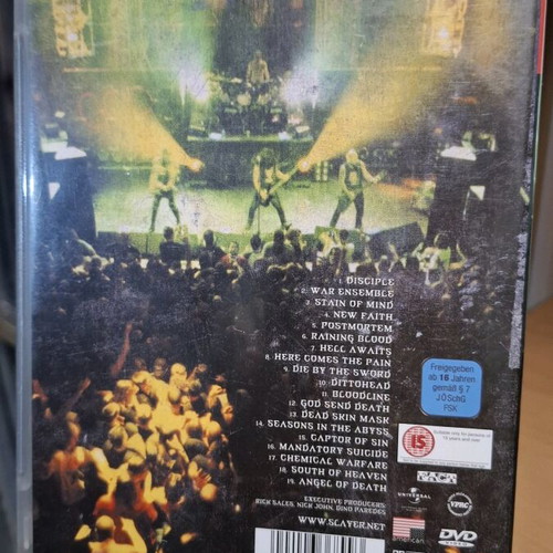 Slayer War at the Warfield DVD like new, metal
