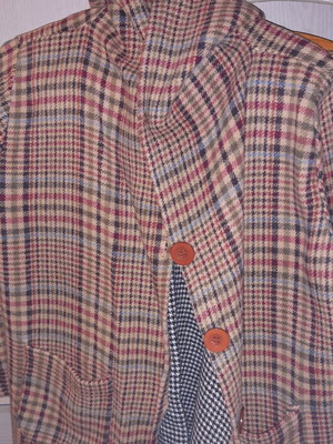 Дълга каре жилетка с качулка като нова