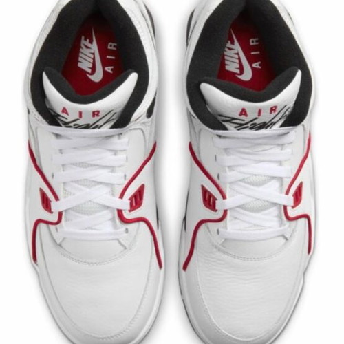 Nike Air Flight ‘89 shoes new, white with red details, size 44.5