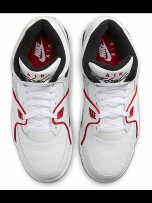 Nike Air Flight ‘89 shoes new, white with red details, size 44.5