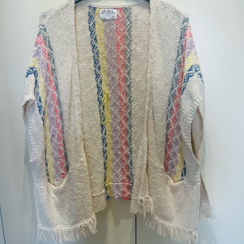 Zara poncho size 13/14 like new, colorful knitted