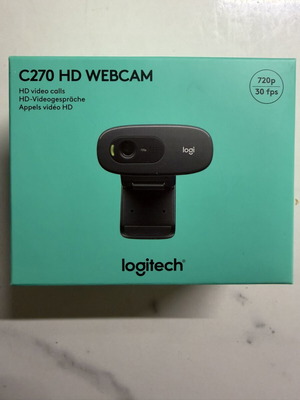 Logitech C270 HD webcam, sealed in box