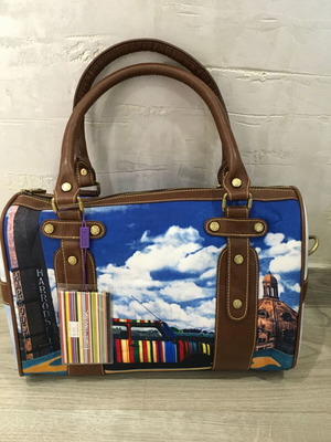 Paul Smith ръчна чанта нова, цветна, плат и еко кожа