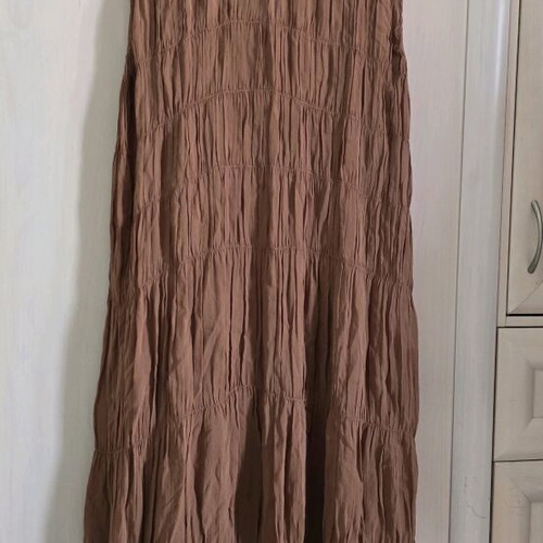 Zara dress bohemian style new, brown, embroidered, size S-M