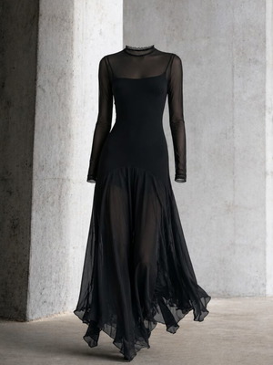 Pandora black tulle dress new, S/M