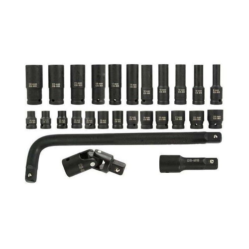 Air socket set short-long in metal case new