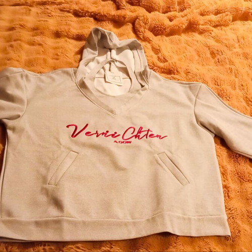 Hooded Sweatshirt New XL Gray With Embroidered Logo