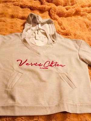 Суитшърт С Качулка Нов XL Сив С Бродирано Лого