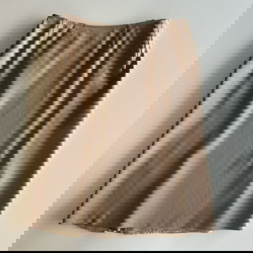 Max Mara midi skirt used, wool, beige