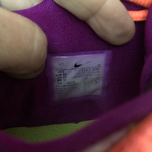 Nike Zoom Freak 2 used athletic shoes in Bright Mango, size 40