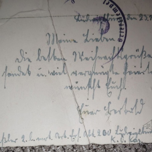Lot of 3 Authentic Feldpost Cards (1941-1942) Germany Reich New