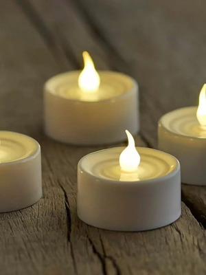 Battery tealight set of 4 pieces 4cm new