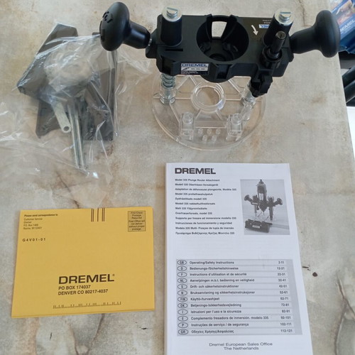 Dremel 335 plunge router attachment new for woodworking and engraving