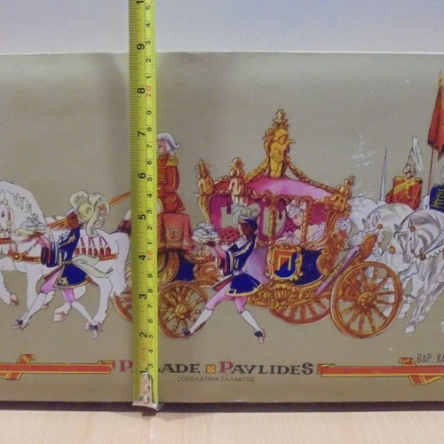 Pavlides Chocolates old promotional box used, empty