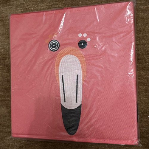 Déglingos flamingo storage box new 32x32x32 cm