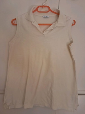 M&S sleeveless blouse like new, lemon color, size L