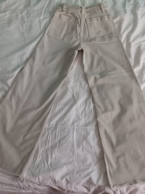 Zara beige wide jeans size S used