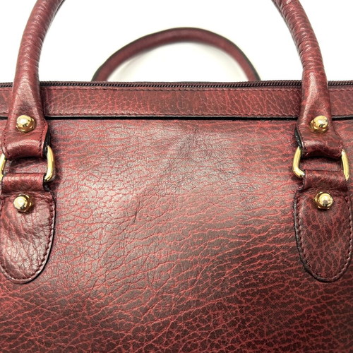 Aigner Burgundy Vintage Leather Handbag used
