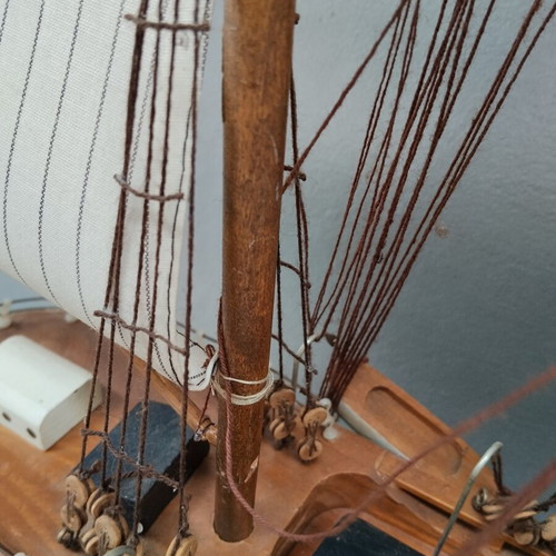 Kaiser Wichelm Wooden Ship Model refurbished