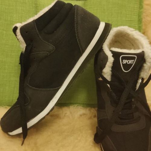 Booties used with fur lining, size 39, black
