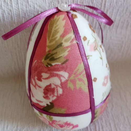 Decorative egg mix and match pink fuchsia floral used