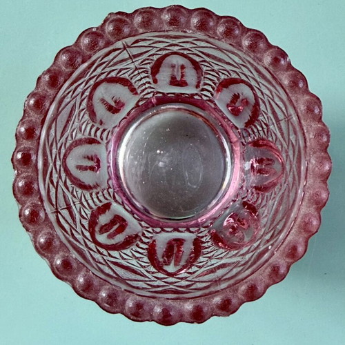 Glass candle holders like new, set of 3