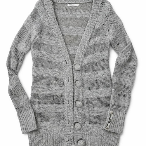 Only elegant knitted cardigan gray like new