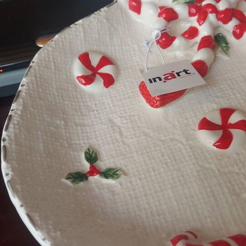 Inart Large Christmas Porcelain Platter new