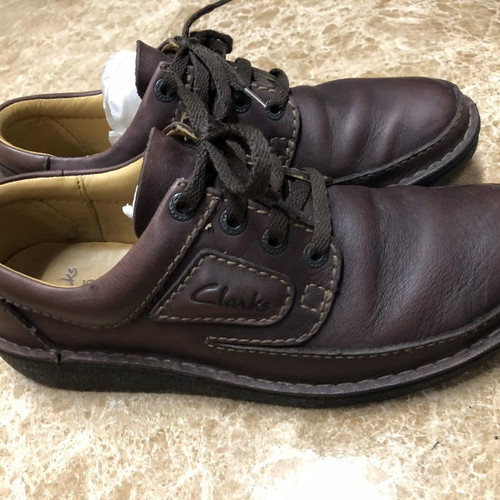 Clarks Nature II brown shoes used, size 45