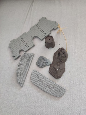 Castle miniature parts for 1/72 scale figures