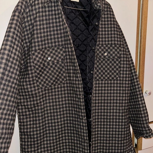 Ash Creek unisex jacket L like new, cotton, black and gray