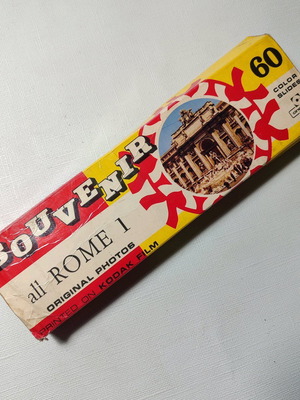 Souvenir Rome slides used, 48 slides from 60s 70s photos